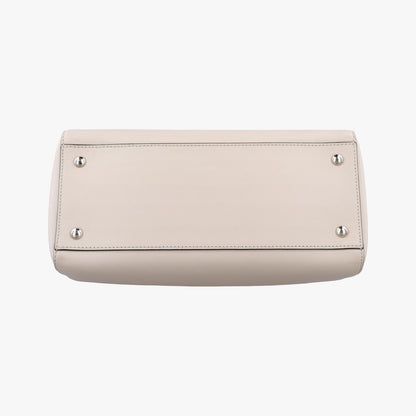 Fendi Com Beige Leather Messenger — view 3