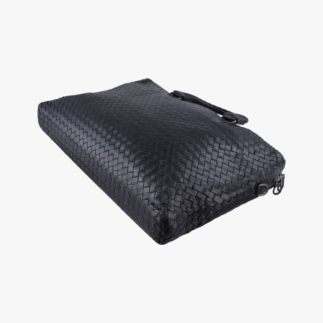 Bottega Veneta Intrecciato Briefcase Black Lambskin — view 6