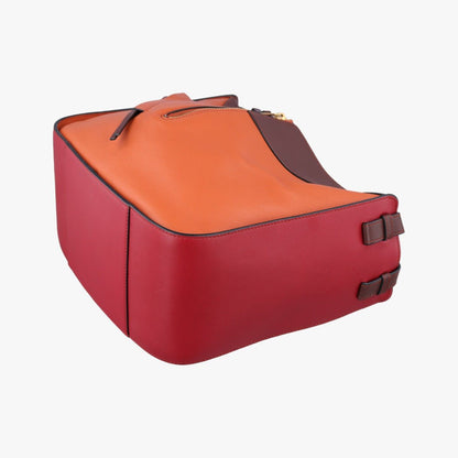 Loewe Hammock Orange Red Brown Leather Messenger — view 6