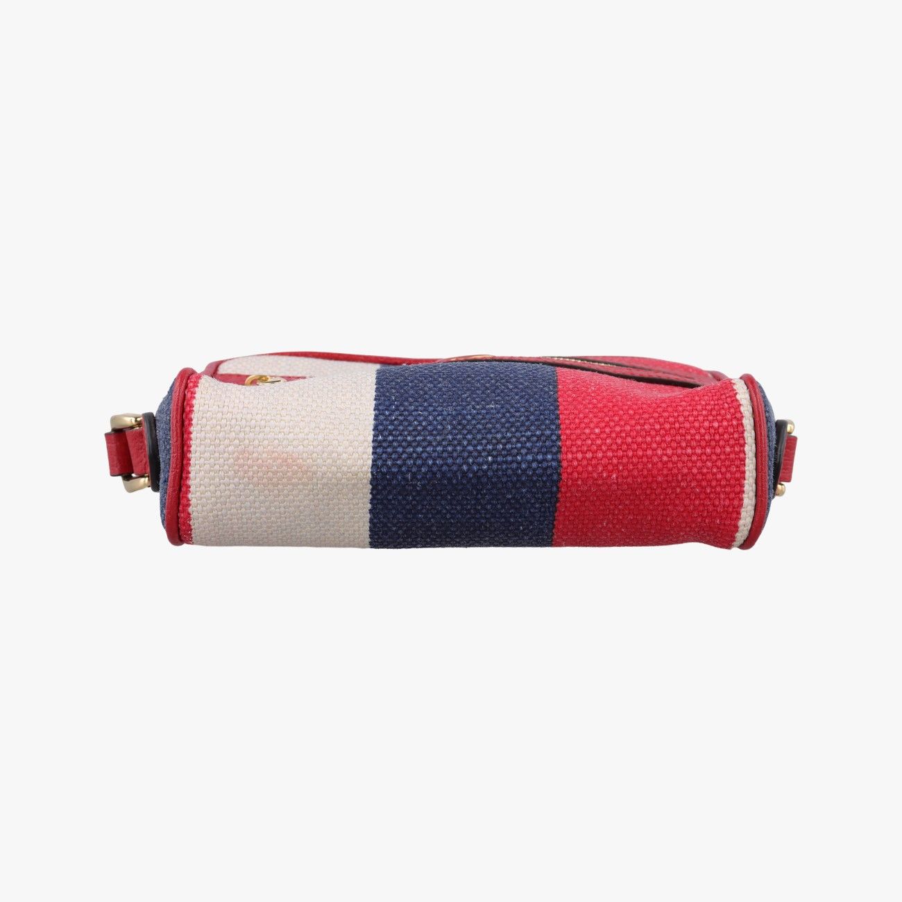 Gucci Ophidia Red Navy Ivory Canvas Leather Messenger — view 3