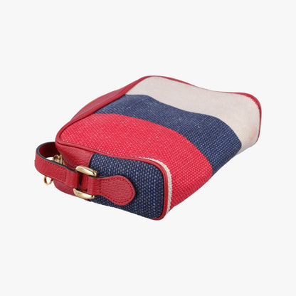Gucci Ophidia Red Navy Ivory Canvas Leather Messenger — view 7