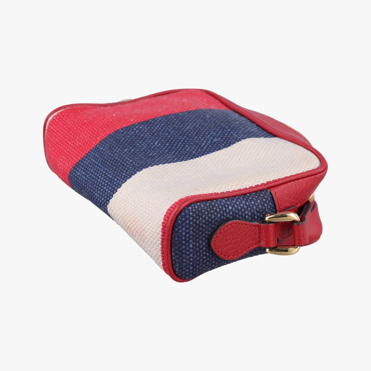 Gucci Ophidia Red Navy Ivory Canvas Leather Messenger — view 6