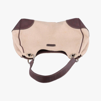 Gucci Guccissima Beige Brown Leather Canvas Messenger — view 8