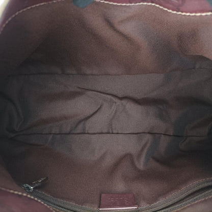 Gucci Guccissima Beige Brown Leather Canvas Messenger — view 9