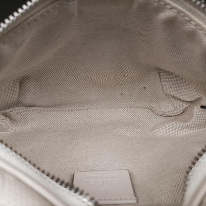 Gucci GG Embossed White Leather Handbag — view 9