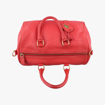 Fendi Forever Bowlet Red Leather Yf4 Messenger — view 8