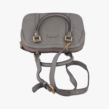 Gucci Micro Guccissima Gray Leather Messenger — view 8