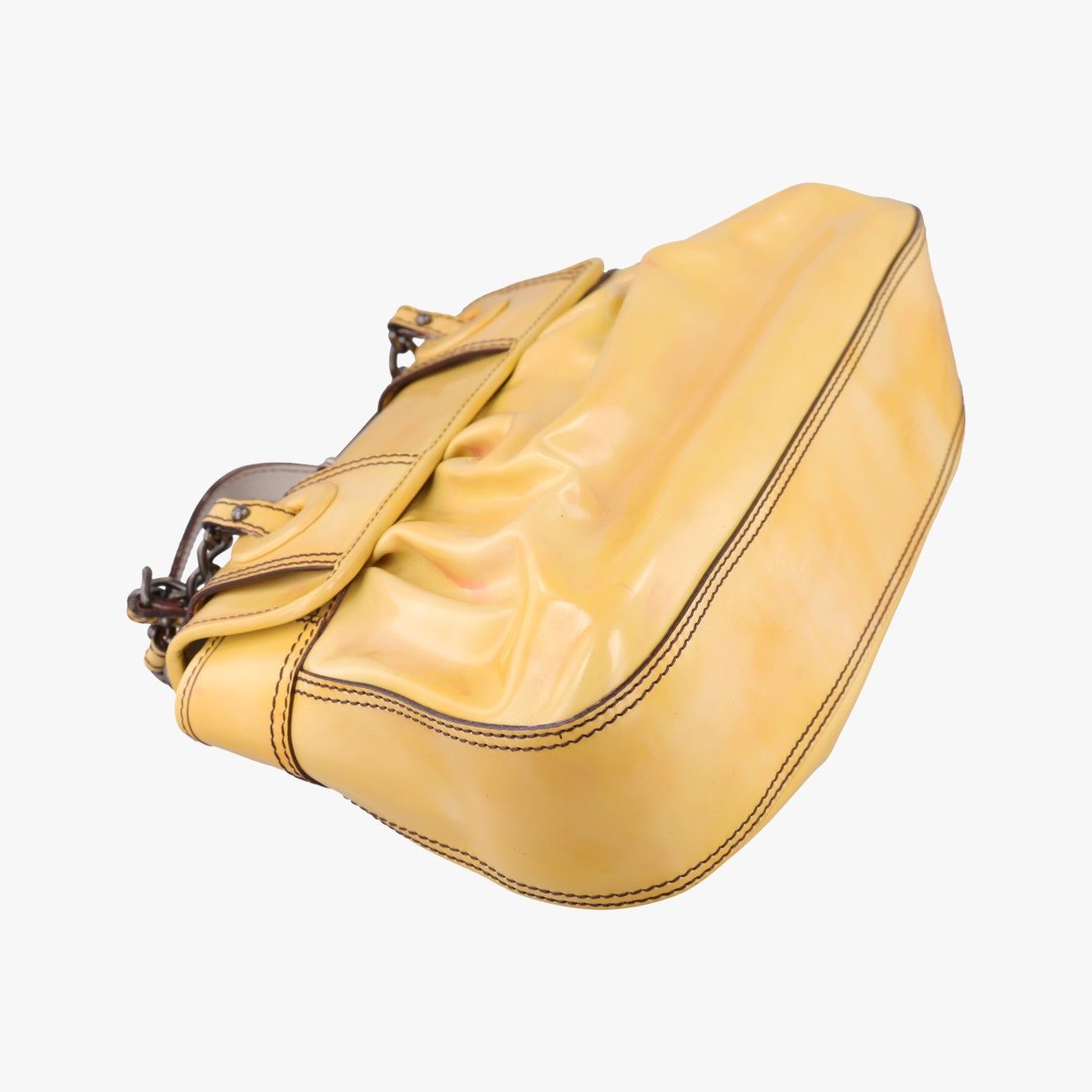 Fendi b Bag Yellow Leather — view 7