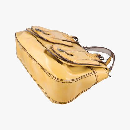 Fendi b Bag Yellow Leather — view 4