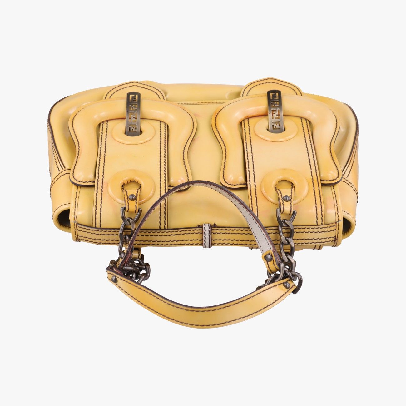 Fendi b Bag Yellow Leather — view 8