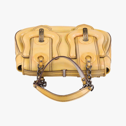 Fendi b Bag Yellow Leather — view 8