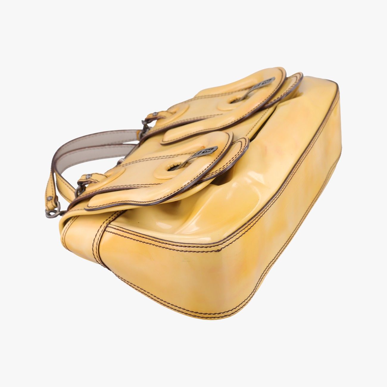 Fendi b Bag Yellow Leather — view 5