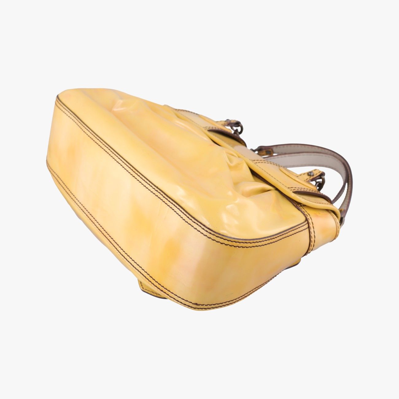 Fendi b Bag Yellow Leather — view 6