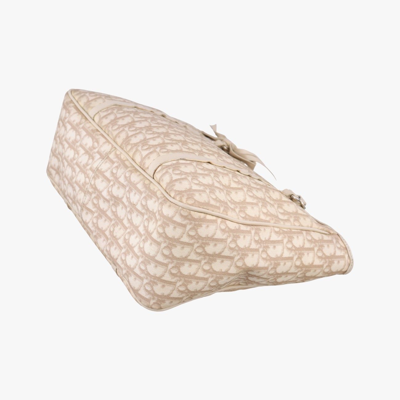 Dior Diorissimo Romantic Beige Canvas Leather Handbag — view 4