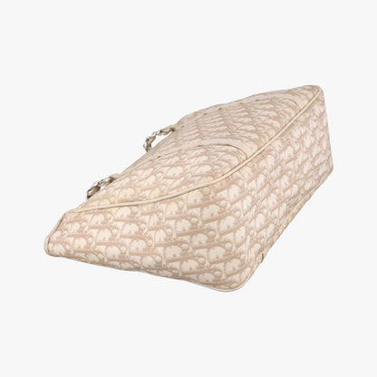 Dior Diorissimo Romantic Beige Canvas Leather Handbag — view 7