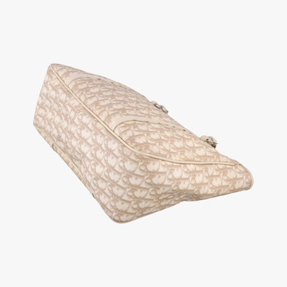 Dior Diorissimo Romantic Beige Canvas Leather Handbag — view 6