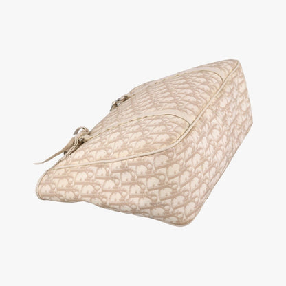 Dior Diorissimo Romantic Beige Canvas Leather Handbag — view 5