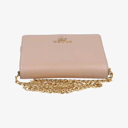 Prada Vitello Diano Pink Saffiano Leather Messenger — view 8