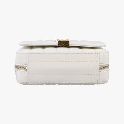Saint Laurent Vicki Camera White Lambskin Messenger — view 3
