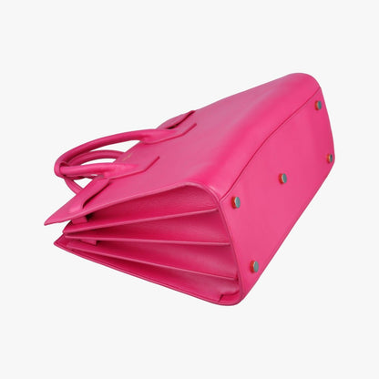 Saint Laurent Sac de Jour Small Rose Red Leather Messenger — view 5