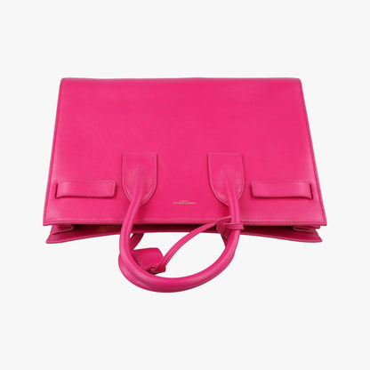 Saint Laurent Sac de Jour Small Rose Red Leather Messenger — view 8