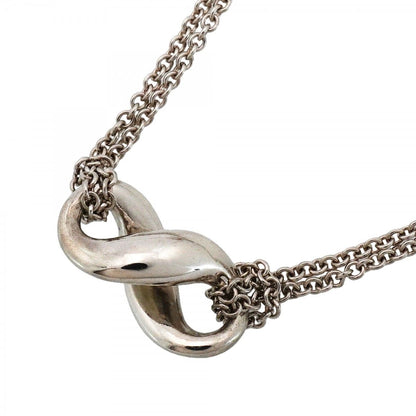 Tiffany & Co Necklace Infinity Double Chain 925 Sterling Silver