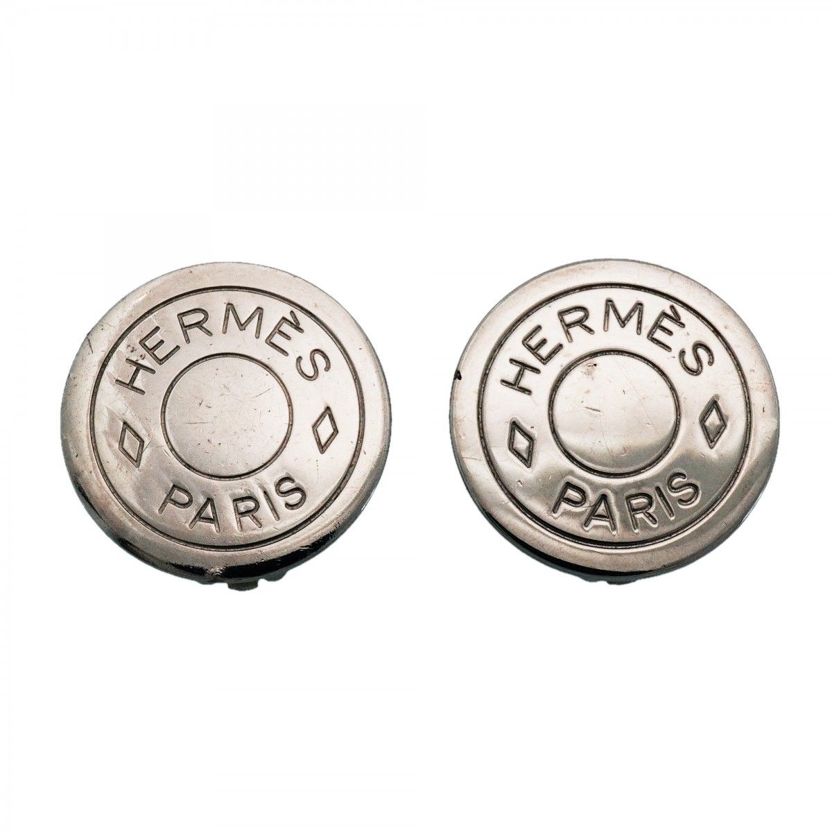 Hermes Earrings Series Metal Silver
