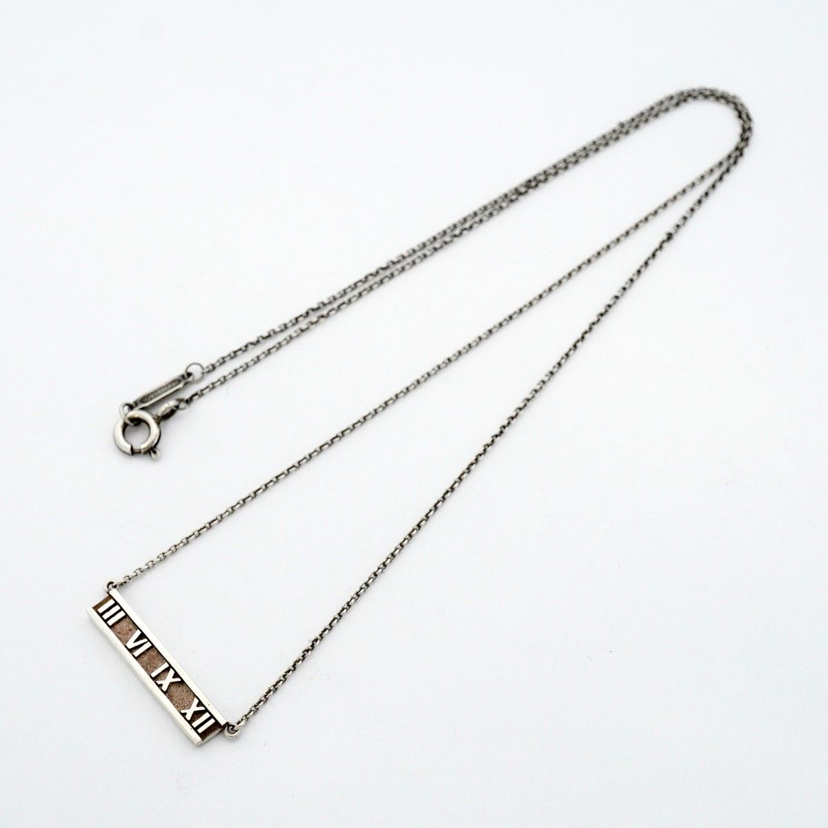 Tiffany & Co Necklace Atlas Bar 925 Sterling Silver — view 3