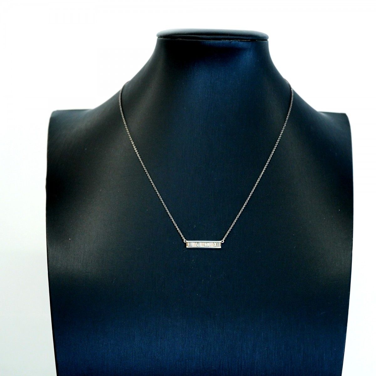Tiffany & Co Necklace Atlas Bar 925 Sterling Silver — view 6