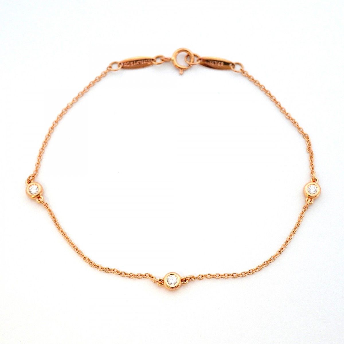 Tiffany & Co Bracelet by the Yard 18k Pink Gold Diamond — view 3