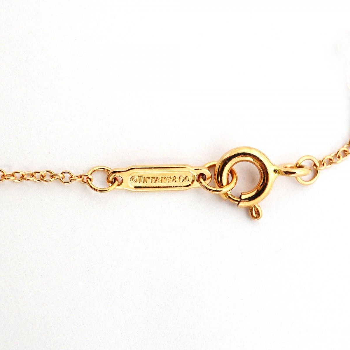 Tiffany & Co Necklace Small Cross 18k Pink Gold Diamond — view 4