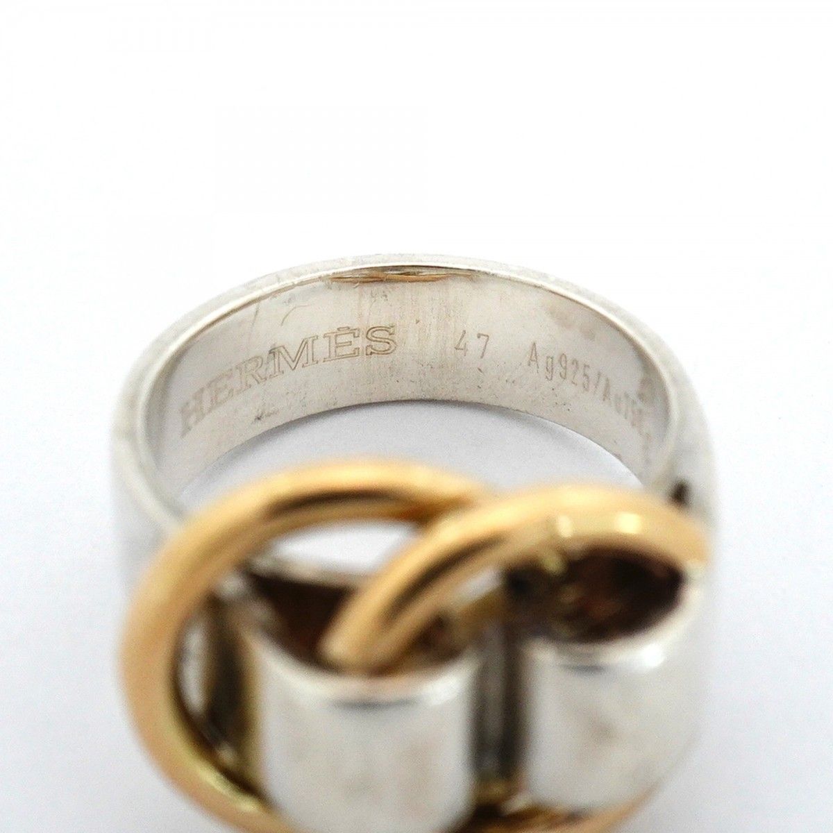 Hermes Ring Yellow Gold 925 Sterling Silver — view 5