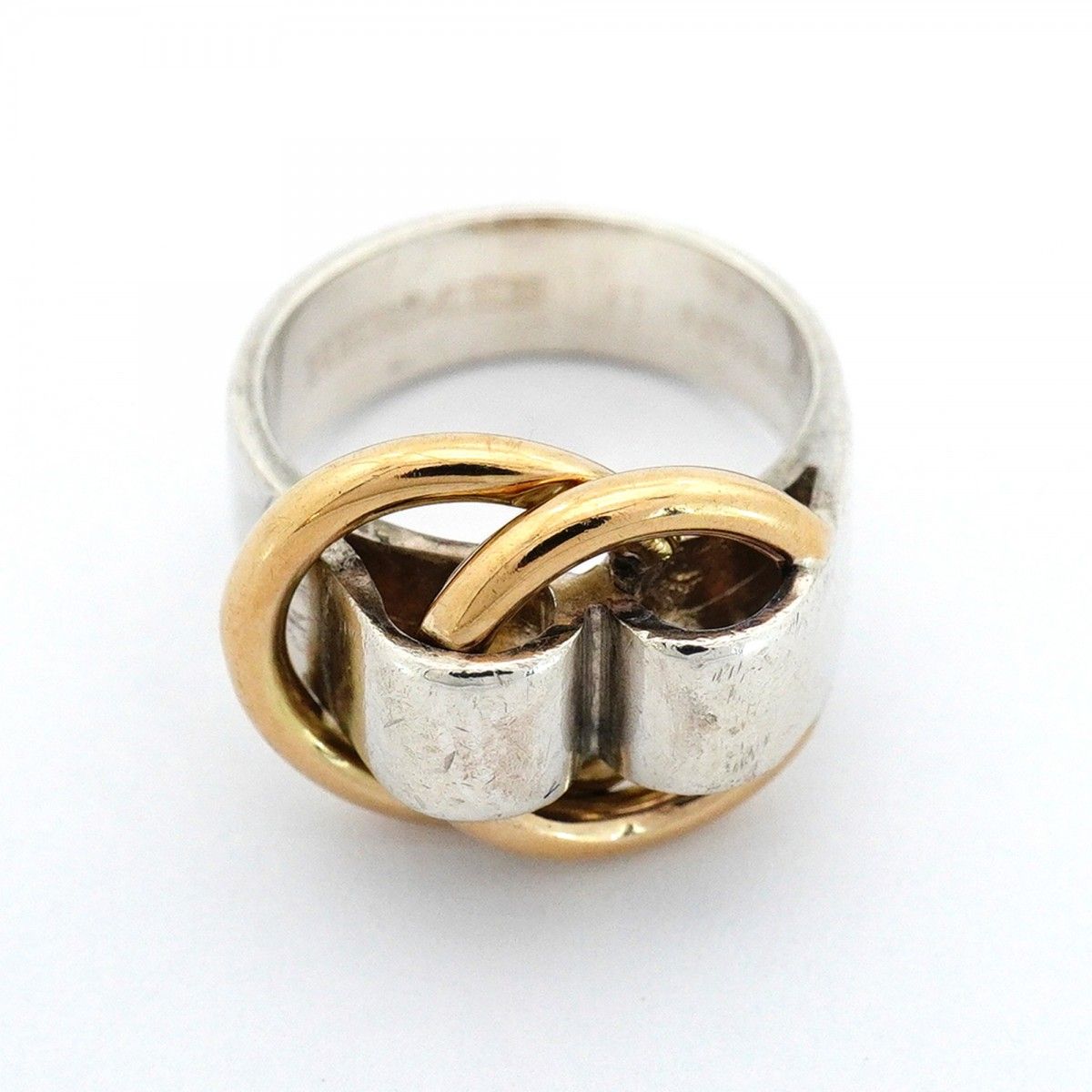 Hermes Ring Yellow Gold 925 Sterling Silver — view 3