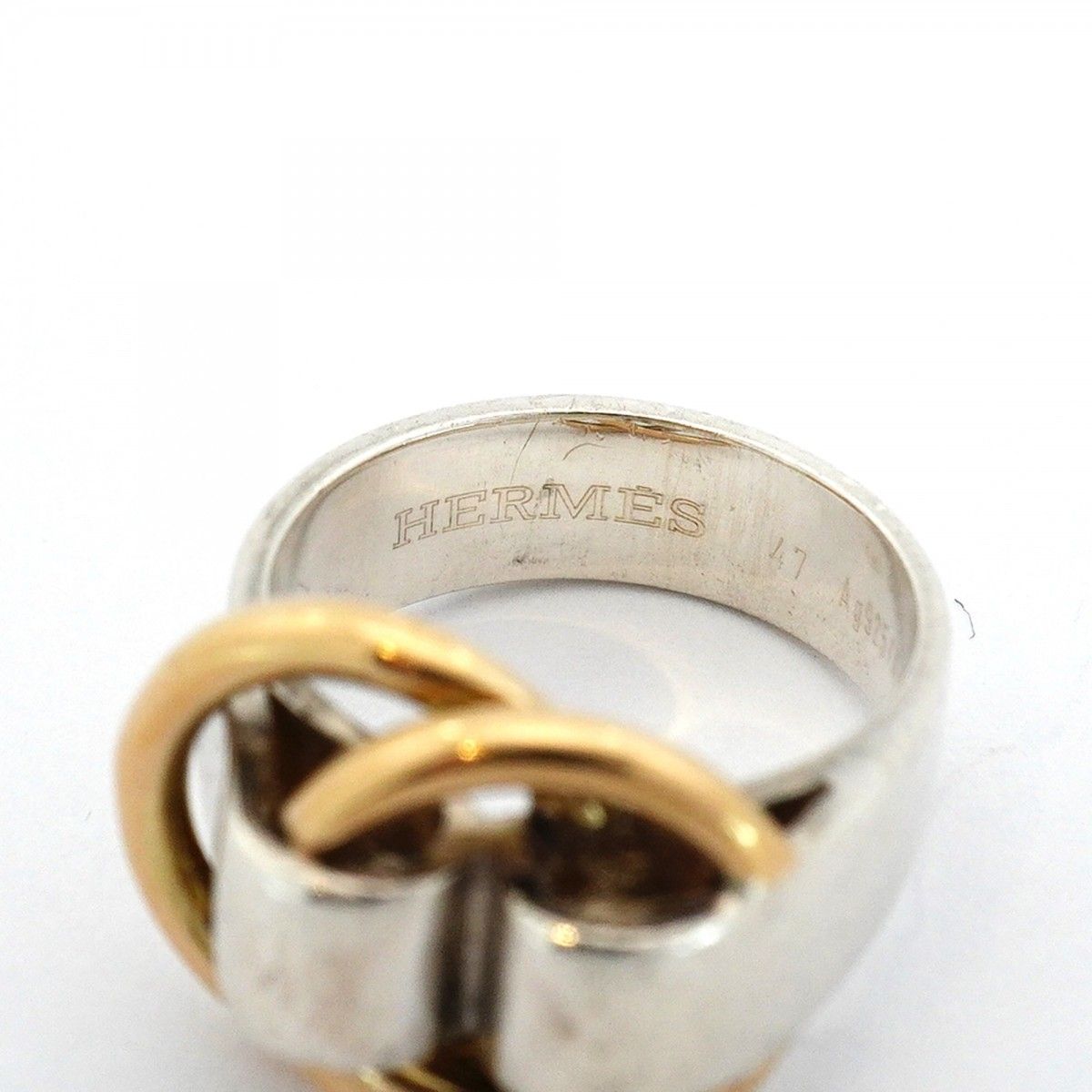 Hermes Ring Yellow Gold 925 Sterling Silver — view 4