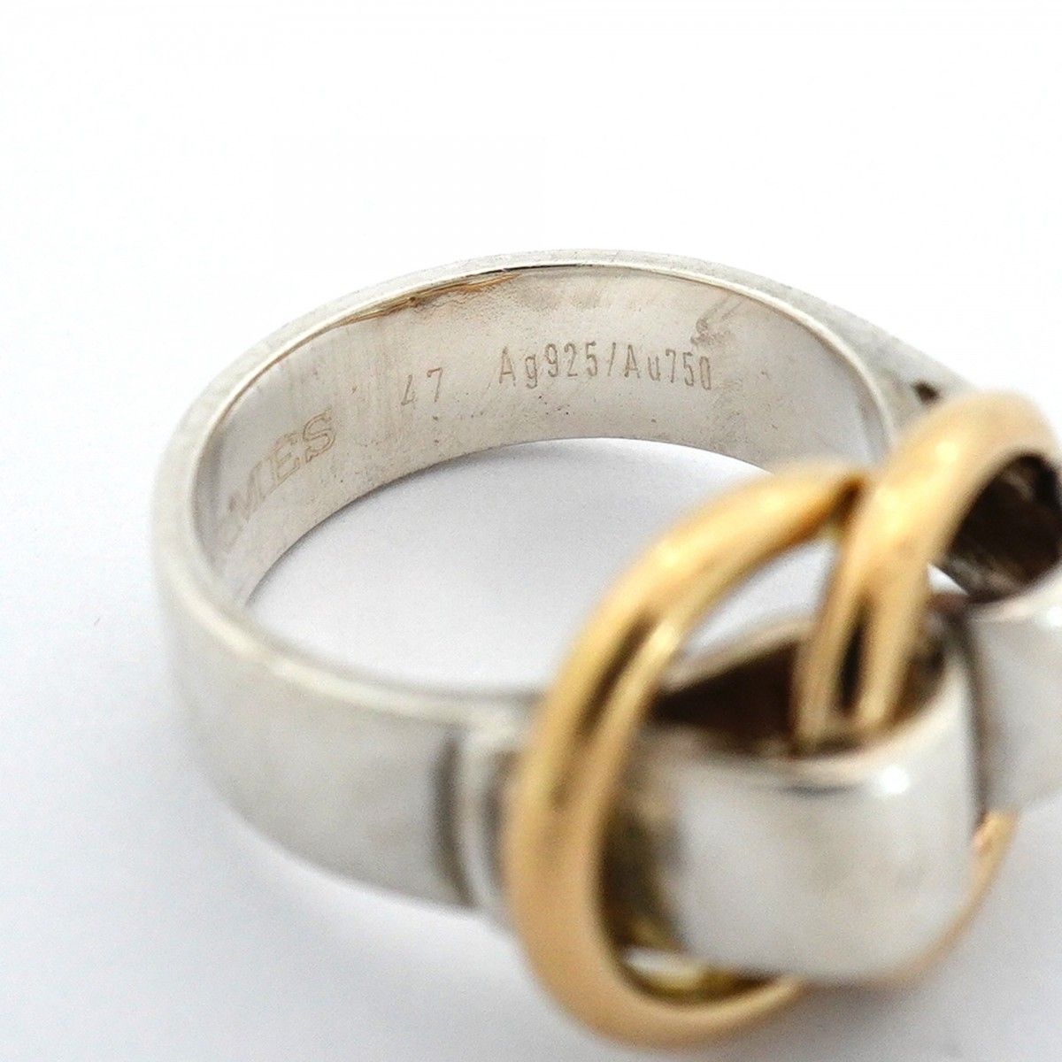 Hermes Ring Yellow Gold 925 Sterling Silver — view 6