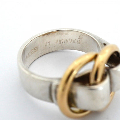 Hermes Ring Yellow Gold 925 Sterling Silver — view 6