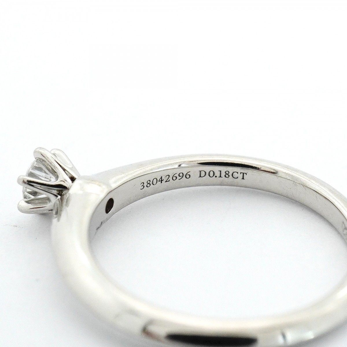 Tiffany & Co Ring Solitaire Platinum Diamond — view 5
