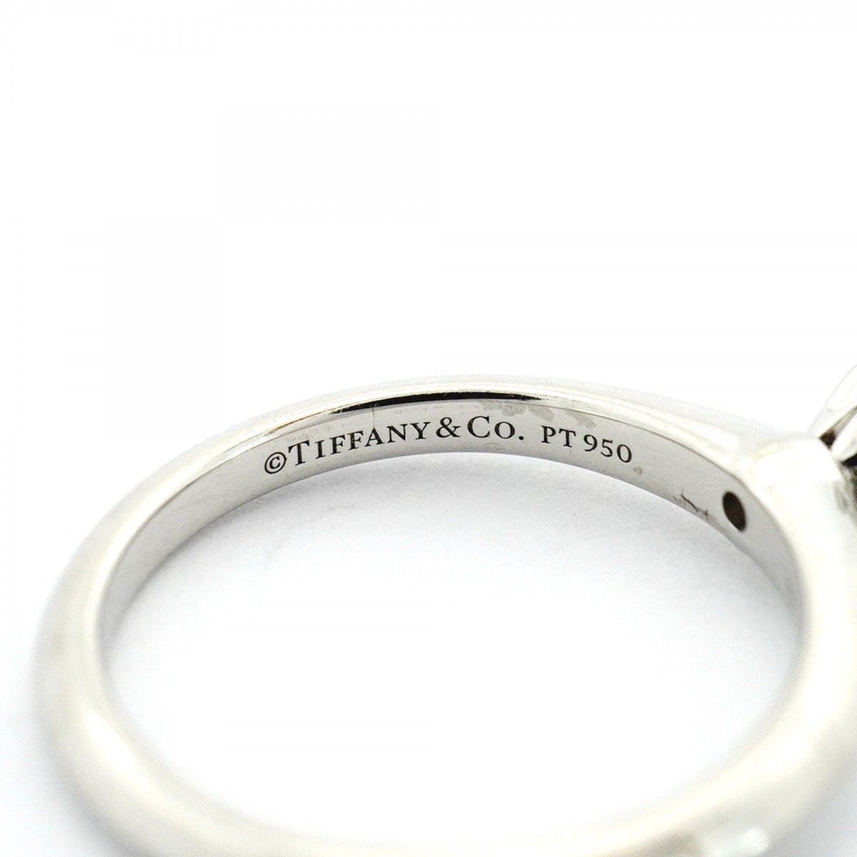 Tiffany & Co Ring Solitaire Platinum Diamond — view 4