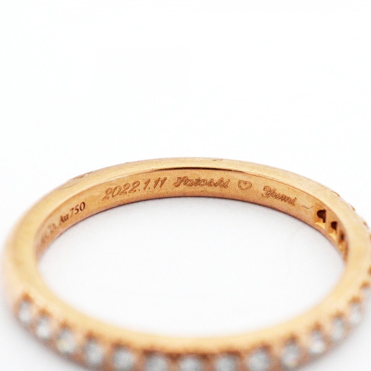 Tiffany & Co Ring Sorest Half Eternity 18k Pink Gold Diamond — view 5