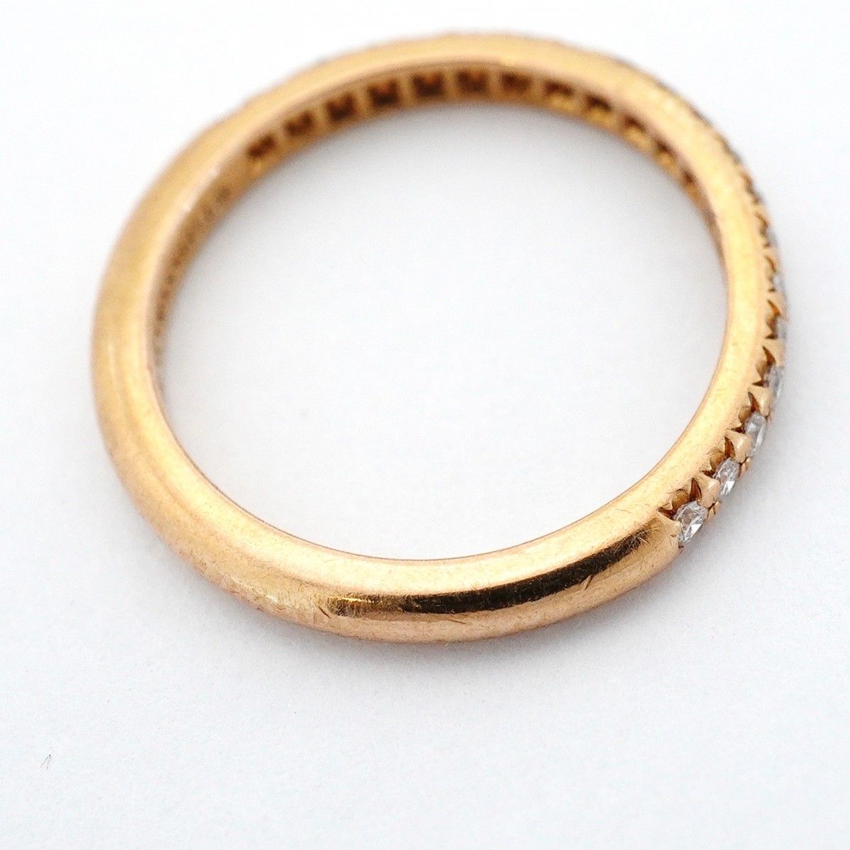 Tiffany & Co Ring Sorest Half Eternity 18k Pink Gold Diamond — view 8
