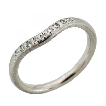 Tiffany & Co Ring T Cube Band Platinum Diamond