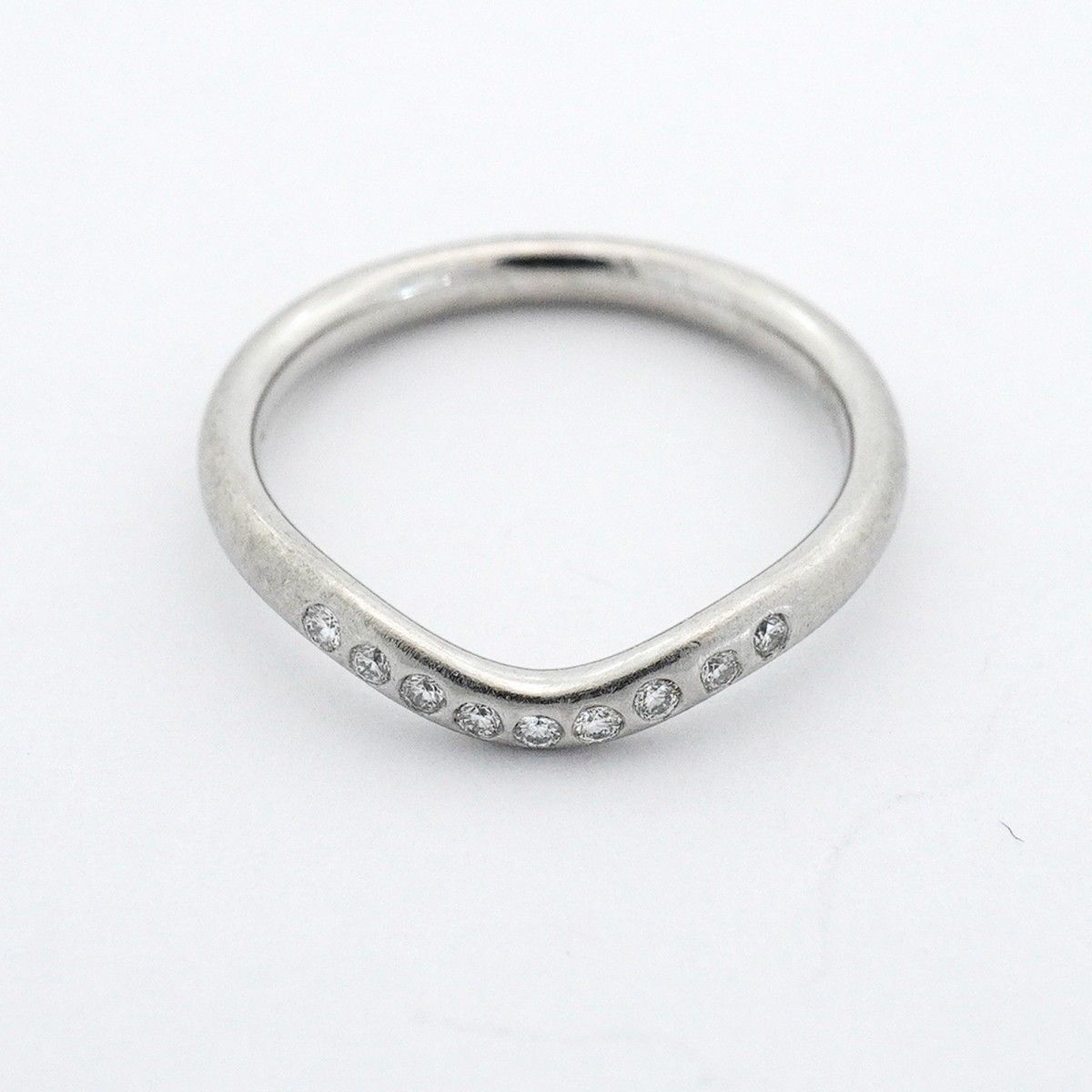 Tiffany & Co Ring T Cube Band Platinum Diamond — view 3