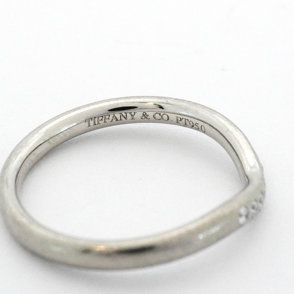 Tiffany & Co Ring T Cube Band Platinum Diamond — view 4