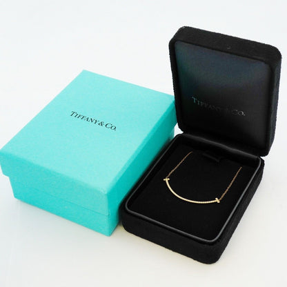 Tiffany & Co Necklace T Smile Small 18k Yellow Gold Diamond — view 7