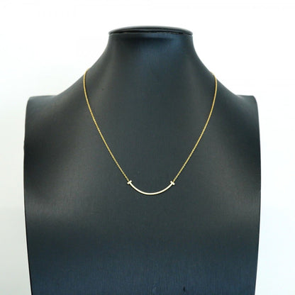 Tiffany & Co Necklace T Smile Small 18k Yellow Gold Diamond — view 6