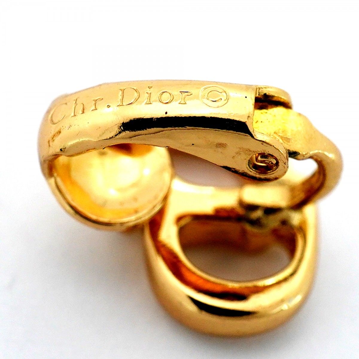 Dior Earrings CD Logo Gold Plated — view 4
