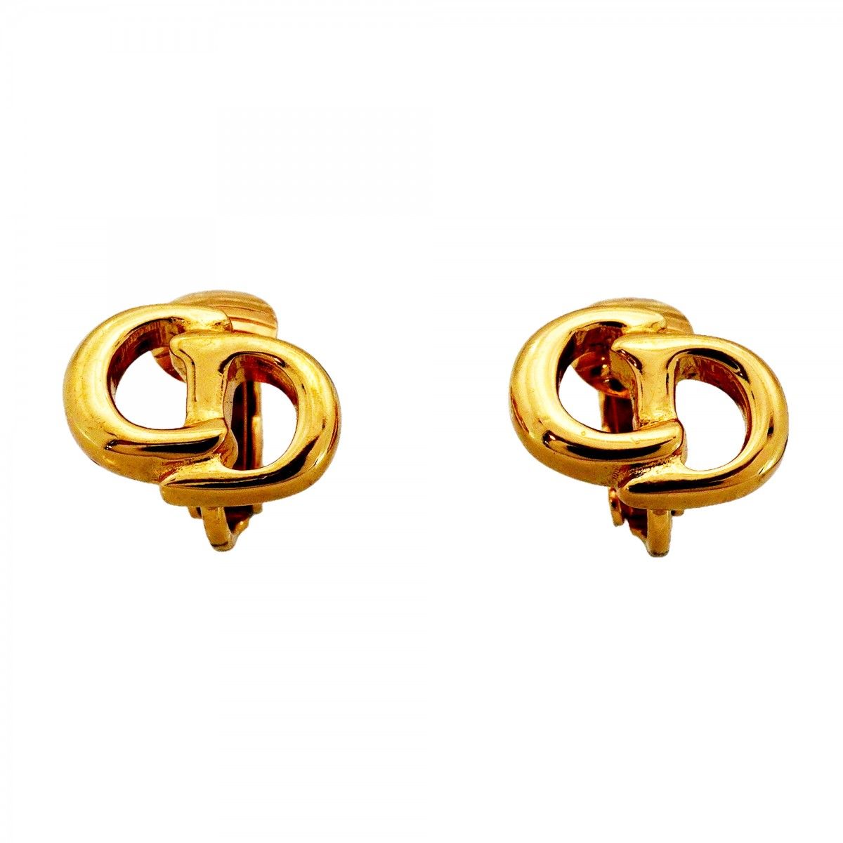 Dior Earrings CD Logo Gold Plated