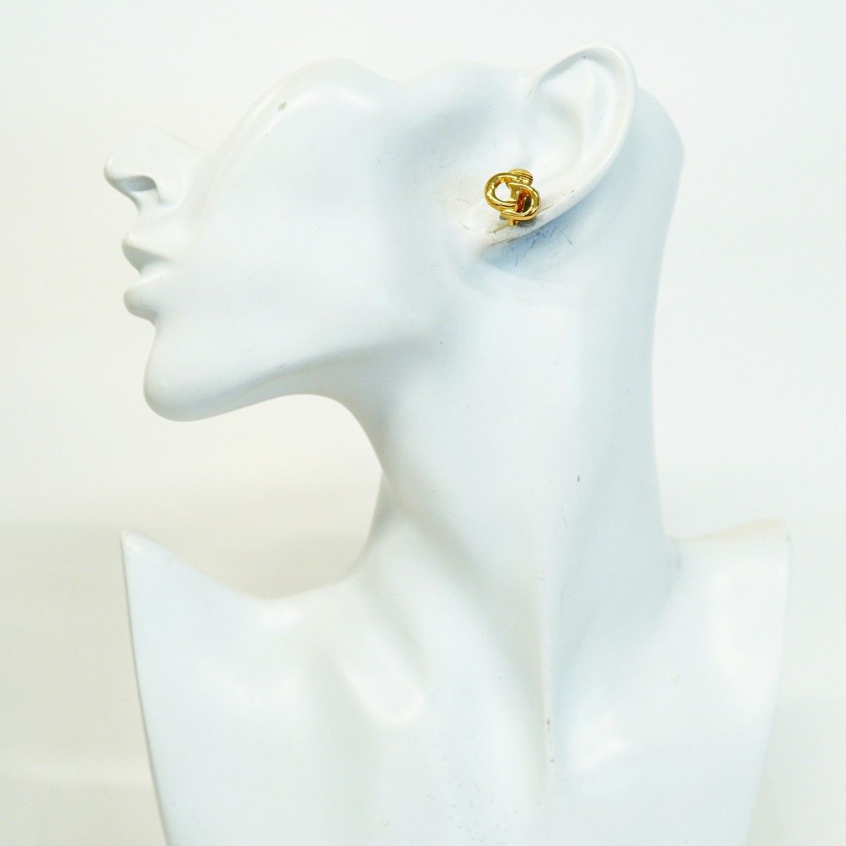 Dior Earrings CD Logo Gold Plated — view 5