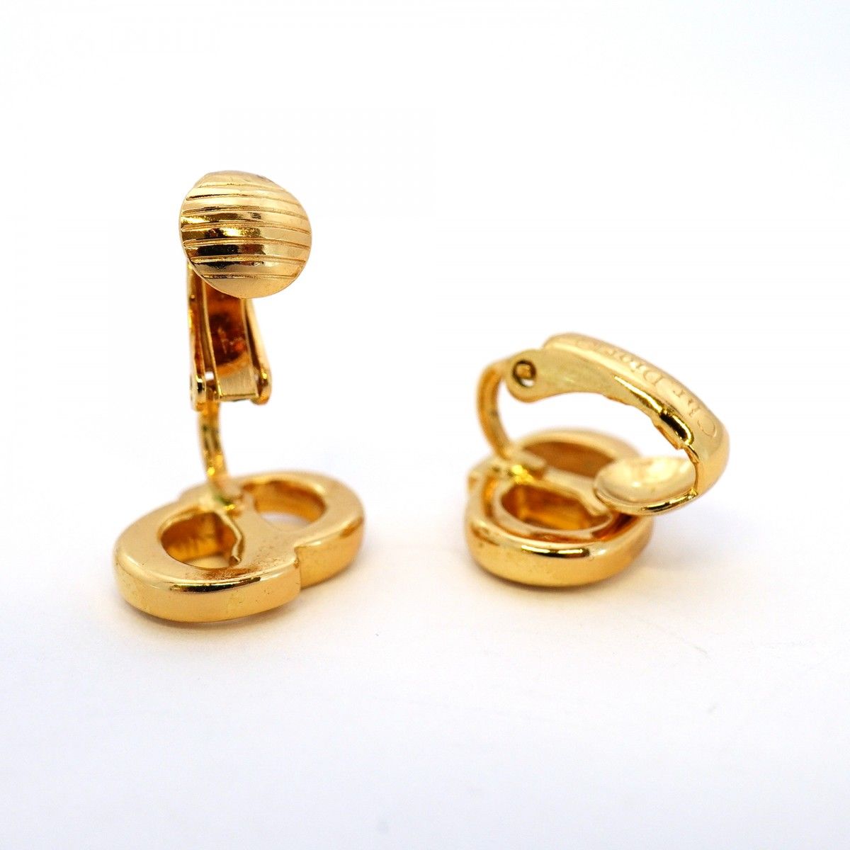 Dior Earrings CD Logo Gold Plated — view 3