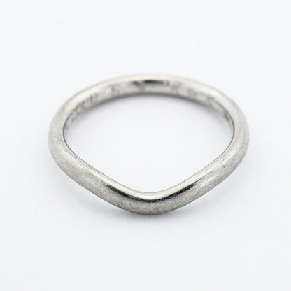 Tiffany & Co Ring Curved Band Platinum — view 3